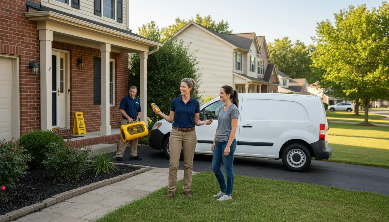 Residential water damage restoration in Gorum, LA